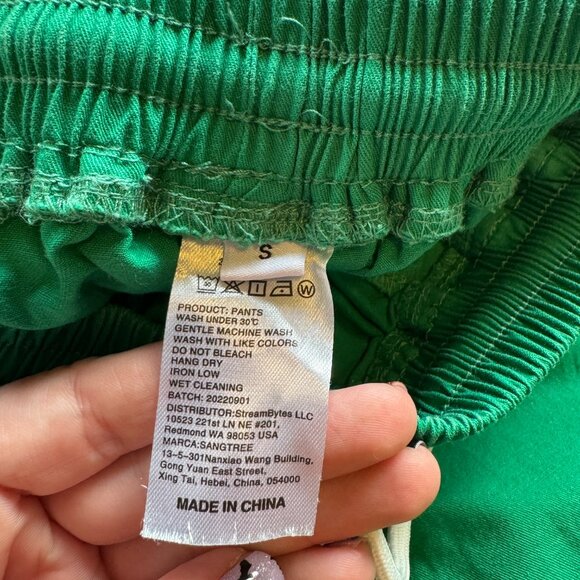 Sangtree Green Cargo Jogger Pants Size Small - Picture 8 of 13